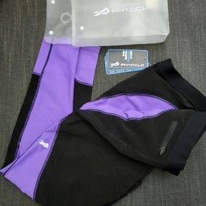 NWT Physiclo Women's M tights purple